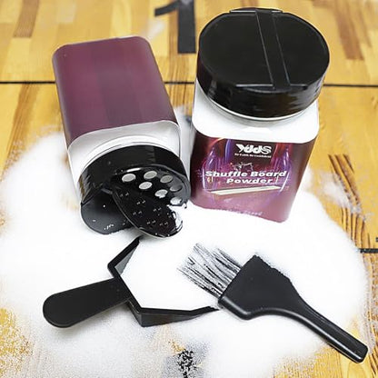 Shuffleboard Sand - Shuffleboard Wax with Mini Dustpan and Mini Brush Set for Shuffleboard Table, 2 Cans - color: 2 Cans High Sand