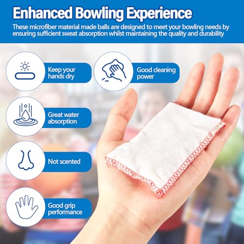 Simgoing Bowling Rosin Grip Bag Bowling Accessories Kit Grip Sack Powder Bag for Drying Hand for Golf Tennis Lifting Rock Climbing Gymnastics Baseball Softball