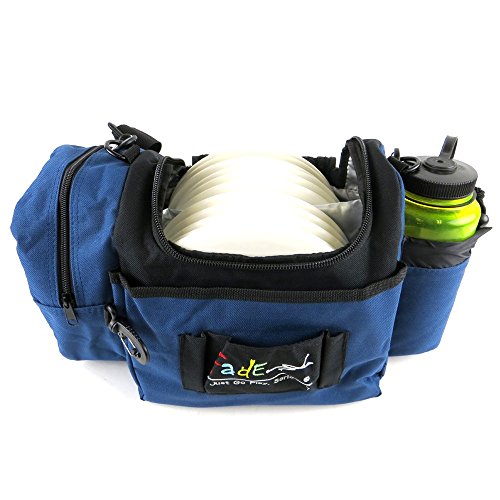 Fade Crunch Disc Golf Bag – Shoulder Strap Design with Insulated Lining for Dual Bag & Cooler Use – Great for Beginner & Intermediate Disc Golfers - color: Blueberry