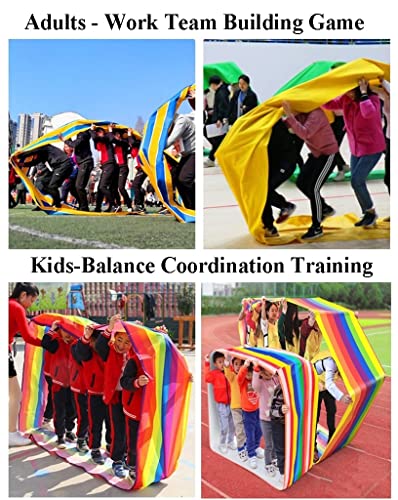 Playing Run Mat Adult Children Group Cooperative Running Mat, Wear Resistant Waterproof Oxford Cloth Gaming Running Mat, Multiplayer Cooperative Game (Size : Kids-4M/13FT) - size: Kids-4M/13FT
