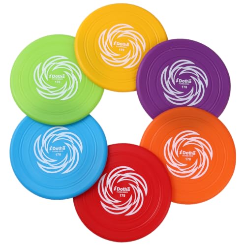 Kids Flying Disc Toy,6 Pcs Colorful Sports Disc Flyer Flying Toy Set