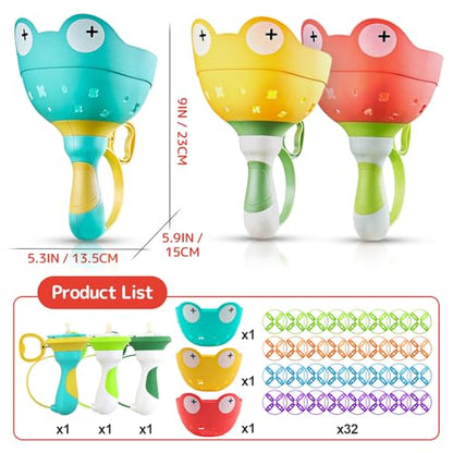 pamexin Outside Toys for Kids Ages 4-8 - Manual Capture Catching Game - Toddler Chasing Toy for Boys & Girls, Ages 3-7 - Outdoor Fun Family Games - style: Yellow+Green+Red