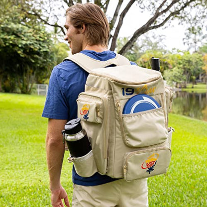 Disc Golf Backpack with Cooler - Small Disc Golf Equipment Bag