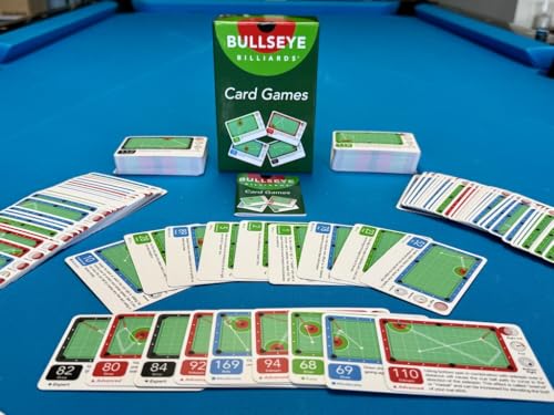 Card Games - Pool Training Aid, 200 Practice Shot Cards, 10 Game Formats, Single and Multi-Player