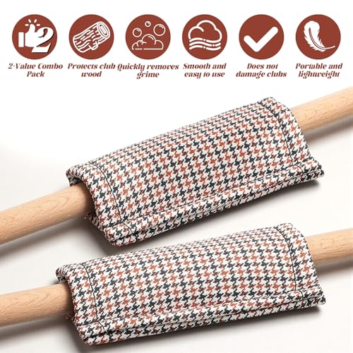 2 Pcs Billiard Cue Slicker Reusable Pool Cue Cleaning Cloth Polyester Burnisher Shaft Cloth Set for Pool Stick Billiards Accessories