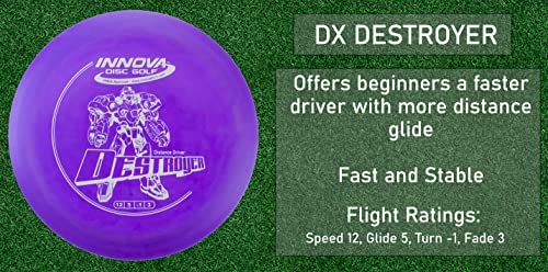 Innova Disc Golf Starter Set –Colors May Vary 160-180g – Includes Putter, Mid Range, 2X Fairway Drivers, Distance Driver, Mini Marker Beginner Disc Golf Set