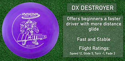 Innova Disc Golf Starter Set –Colors May Vary 160-180g – Includes Putter, Mid Range, 2X Fairway Drivers, Distance Driver, Mini Marker Beginner Disc Golf Set