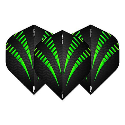 RED Dragon Hardcore Radical Extra Thick Standard Darts Dart Flights - 4 Games per Pack (12 Flights Total)