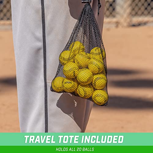 GoSports Mini Foam Baseballs - 20 or 50 Pack for Pitching Machines and Batting Accuracy Training - size: Mini 20 Pack