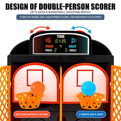 GOODLYSPORTS Mini Basketball, Table Top Games for Kids and Adults, Desktop Games, Desk Toys for Office for Adults, Basketball Gifts for Boys 8-12
