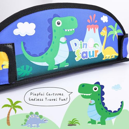 Kids Travel Tray for Airplane - Toddler Car Seat Table Tray, Road Trip Essentials for Boys & Girls, Carseat Lap Desk for Kids Road Trip Activities,Blue Dinosaur - color: Blue Dinosaur
