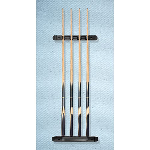 Wall Mounted Billiard/Pool Cue Rack (Black / 4 Cues) - color: Black, size: 4 Cues Holder