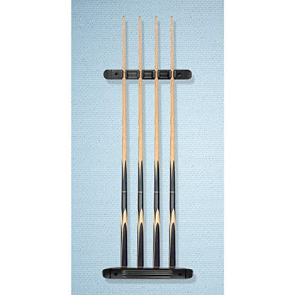 Wall Mounted Billiard/Pool Cue Rack (Black / 4 Cues) - color: Black, size: 4 Cues Holder