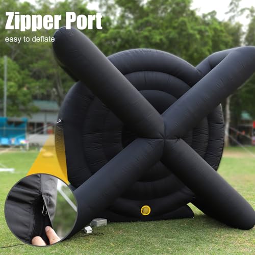10FT Giant Inflatable Soccer Dart Board Backyard Games - with Build in Blower, 8 Soccer Balls - Large Kick Football Target Dartboard for Outdoor Yard Lawn Family Adults