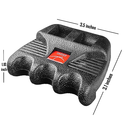 BALIKEN Cue Pool Stick Holder for Table, Cue Rest Weighted Billiards 2/3/4 Pool Cues Holder, Nicks Sticks, Cue Stick Case, Cue Rack with Chalk Holder, Mini Stick Holder, Non-Slip, 3 Cue - color: 3 CUE + Chalk