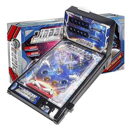 PHATM Electronic Pinball Game Machine Desktop Marble Arcade Retro Mini Tabletop Game Arcade Machine with Lights Sounds for Small Rooms or Apartments