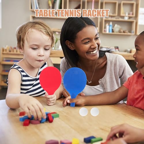 VANZACK 4-Player Table Tennis Set - Professional Pong Paddles & 6 Balls Kit, High-Performance Rackets for Training/Games (Indoor & Outdoor Use)
