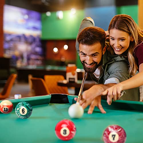 GSE Games & Sports Expert 8-Ball Triangle & 9-Ball Diamond Pool Ball Racks with 2-1/4" Standard Pool Balls, Billiard Balls and Racks Set, Pool Table Accessories (Several Colors Available) - color: Marble Style Balls, style: Mahogany Racks