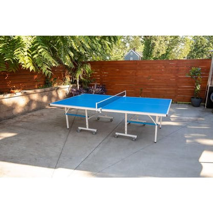 STIGA Outdoor Table Tennis Table – All-Weather Waterproof Aluminum Ping Pong Table with Net & Post, QuickPlay Assembly, 108" L x 60" W x 30" H - style: XTR