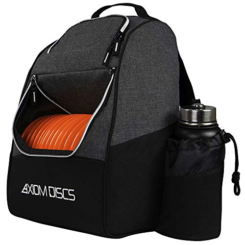 Axiom Discs Shuttle Disc Golf Backpack Bag (Choose Your Style and Color) - color: Black, style: Without Velcro Side Panel