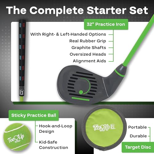PGA Tour Tee-Up 3-Piece Set - color: Right Handed Player Height 4'7" - 5'2"