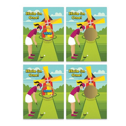 My Scratch Offs Mini Golf Hole in One Scratch Off Game Cards 26 Pack - 2 Winning and 24 Sorry - style: Mini Golf Hole in One