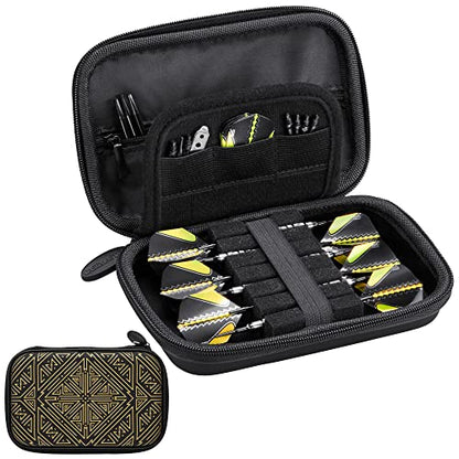 Casemaster Sentinel Dart Case, Holds 6 Steel Tip or Soft Tip Darts Fully Assembled, Hard Shell EVA Case with Foam, Water Resistant, Galaxy - color: Galaxy