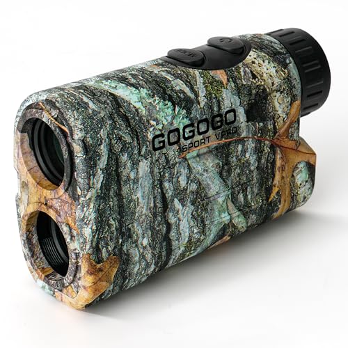 Gogogo Sport Vpro GS03 Laser Golf/Hunting Rangefinder, 1000/1200 Yards Laser Range Finder with 6X Magnification Ultra-Clear View, Lightweight, Slope, Pin-Seeker & Flag-Lock & Vibration - color: GS03 Wildlife