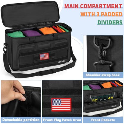 Cornhole Bag Carrying Case Holds Regulation Sized Professional Cornhole Bags - size: Holds 32 cornhole bags
