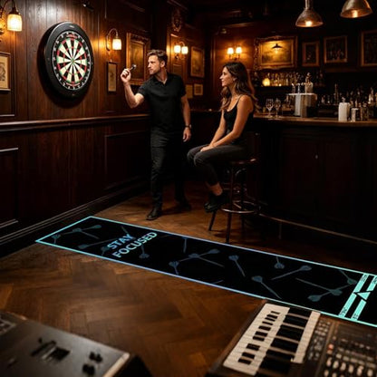 Genérico Dart Mat – Non-Slip Velvet with Portable Launch Line, Dart Mats, Game Room, Tournament, Sports Club, Office, Rest Room, - size: A