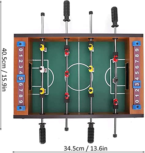 Tabletop Foosball Table- Portable Mini Table Football/Soccer Game Set with Two Balls and Score Keeper for Adults and Kids Play