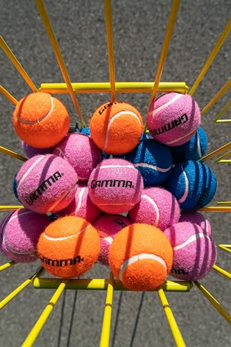 Gamma Sports Pressureless Tennis Balls Box - Ideal for Practice, Teaching, and Training with High-Visbility Felt - Indoor and Outdoor Court Play - 48 and 75 Pack Sizes - size: New Bag of 18