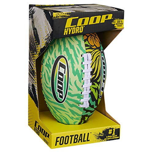 Swimways Hydro Waterproof Football, Outdoor Games for Adults and Kids, Swimming Pool Accessories and Pool Party Games,9.25 Inches, Green - color: Green