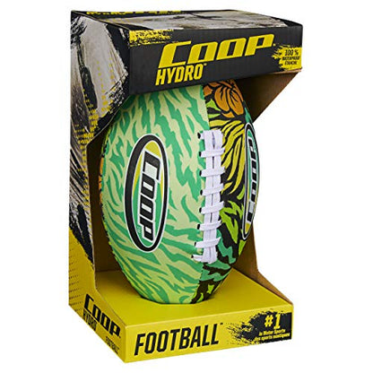Swimways Hydro Waterproof Football, Outdoor Games for Adults and Kids, Swimming Pool Accessories and Pool Party Games,9.25 Inches, Green - color: Green