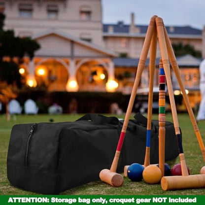 Cosmos 40'' Croquet Set Carrying Bag Croquet Mallet Storage Goalball Bat Organizer for Holding 6 Players Set, Portable Croquet Stick Tote Large Sport Travel Duffle Bag