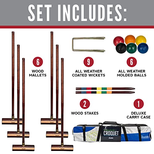 Franklin Sports Expert 6 Player Croquet Set - style: Expert