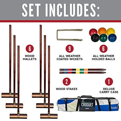 Franklin Sports Expert 6 Player Croquet Set - style: Expert