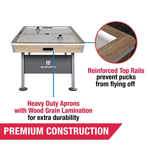 MD Sports Air Hockey Table with Arcade Electronic Scorer, Perfect for Family Game Rooms - style: 7' - Hinsdale