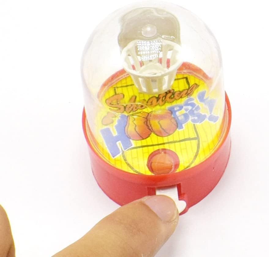 Mini Finger Basketball Shooting Game, Mini Handheld Desktop Table Basketball Game for Teen Development Educational Sport for Reduce Stress Killing Time Basketball Game Time (Random Color)