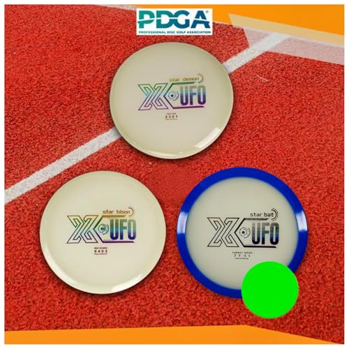Glow-in-the-Dark, Fluorescent Golf Disc Set, Disc Golf Beginner's Set with Putter, Mid-Range, Distance Driver Discs, Glow-in-the-Dark Charger and Disc Bag for Outdoor Nighttime (Daytime) Disc Players