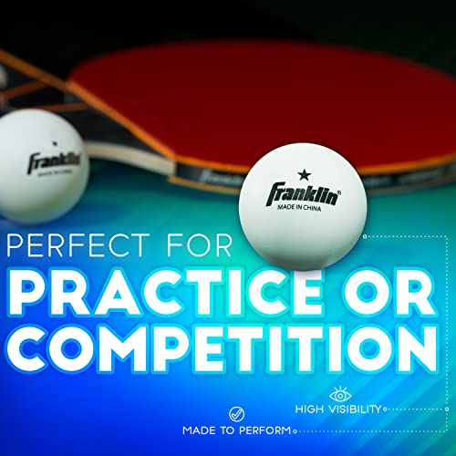 Franklin Sports Table Tennis Balls - Official Size and Weight 40mm Table Tennis Balls - One Star Professional Balls - Bulk Packs and Family Sets - style: 40 mm Pack of 6