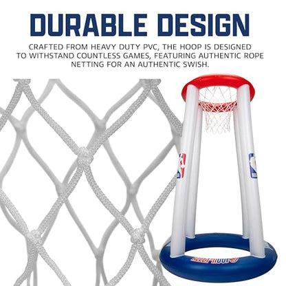 Franklin Sports NBA Alley-Hoop Kids Inflatable Toy Basketball Hoop Set - Indoor + Outdoor Mini Inflatable Hoop + Basketball Set for Kids Ages 3+ - Boys + Girls Basketball Toy - 48" Inches