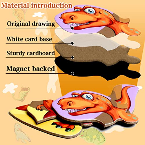 Magnetic Puzzles for Kids Ages 3-5, Travel Toddler Puzzles, Dinosaur Activities Toy for Boys & Girls 3 4 5 6 yo - Learning Magnet Gift for Road Trip - style: Dinosaur