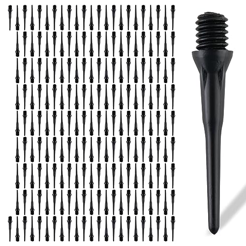 2BA Thread Plastic Tip Dart Points Soft Dart Tips Replacement Dart Accessories Black