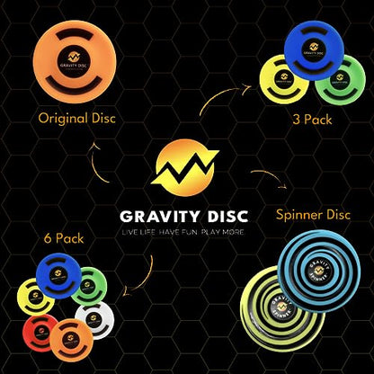 Gravity Disc Foam Fliers – Perfect Alternative for Hard Plastic Frisbees – Amazing Frisbees for Kids and Outdoor Activities - Soft Frisbee Aids in Avoiding Injury Contact