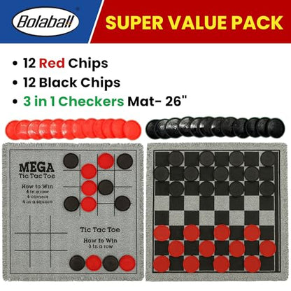 Bolaball 4 in a Row & Giant Checkers Combo