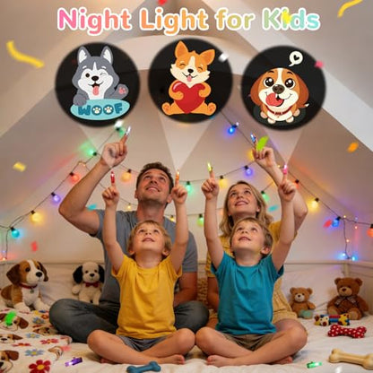 36 Pack Puppy Party Favors LED Finger Lights, Glow in the Dark Dog Birthday Party Supplies, Goodie Bag Stuffers Classroom Treasure Box Prizes for Kids - style: Dog