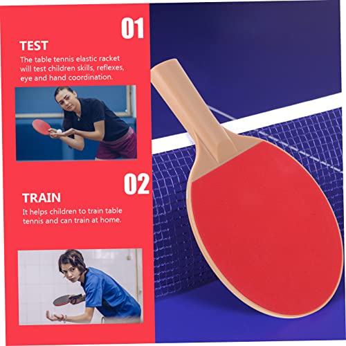 1 Set Bouncy Table Tennis Paddle Set for Outdoor Table Tennis Exercising Durable Racket for Boys Enhances Reflexes Coordination for All Skill Levels
