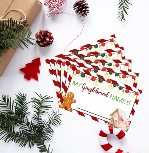 Christmas Party Decorations-Christmas Decorations-Christmas Party Games-What is Your Gingerbread Name? - style: Christmas 1