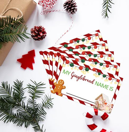 Christmas Party Decorations-Christmas Decorations-Christmas Party Games-What is Your Gingerbread Name? - style: Christmas 1